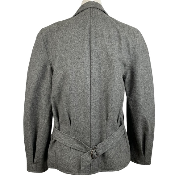 Vintage 1970s/80s Gucci 100% Wool Blazer and Skirt Suit Set Gray Size 46 - Picture 6 of 16